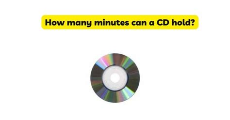 how many minutes of music can a cd hold does not only depend on the size but also on the technology used